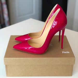 Christian Louboutin Ultra Rose So Kate 120 Patent